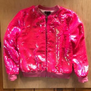 Pink sequined jacket
